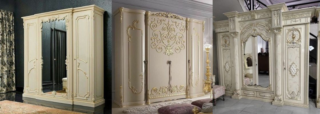 lemari pakaian mewah duco kayu jepara