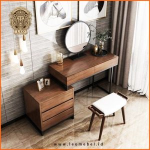 meja rias kayu minimalis modern