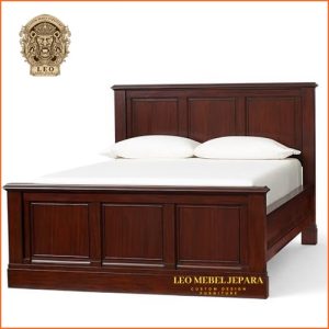tempat tidur minimalis kayu modern