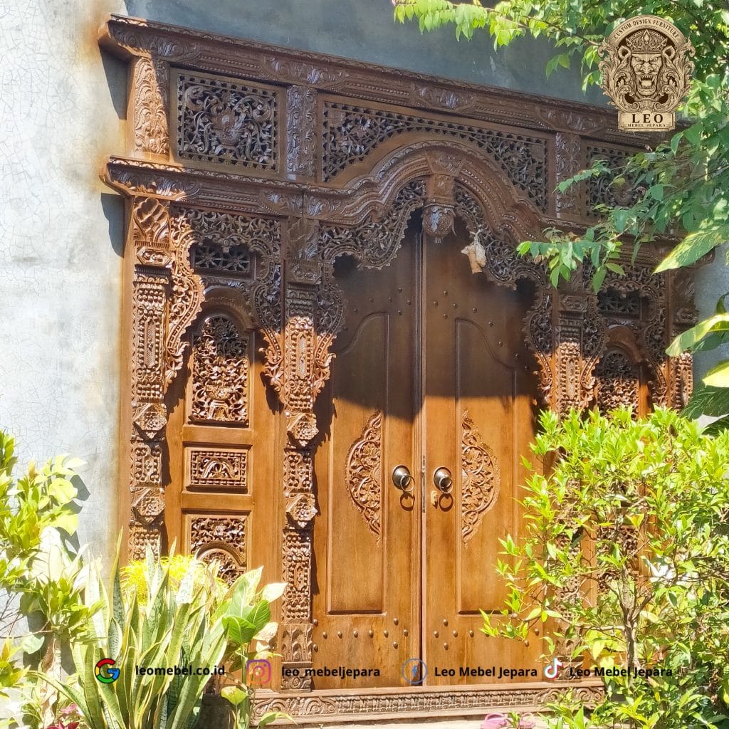 Pintu Rumah Gebyok Kayu Jati Jepara
