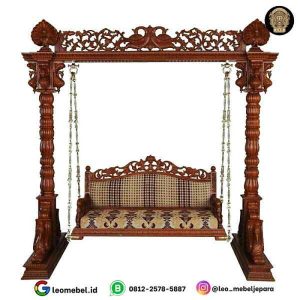 Ayunan Ukir Kayu Jati Berkualitas, Ayunan Jati Ukiran, Bandulan Ukir
