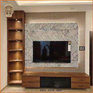Backdrop Tv Full Dinding Leo Mebel Jepara