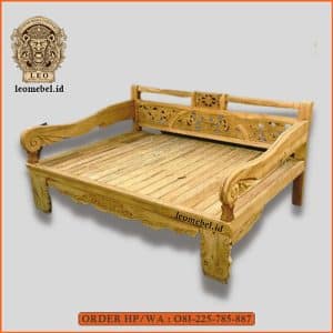 Bangku Kayu Panjang Jati Leo Mebel Jepara