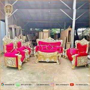 Kursi Ruang Tamu Mewah Sultan Kayu Jati Modern