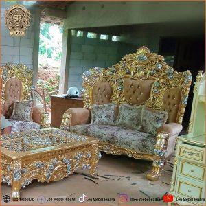 Kursi Ruang Tamu Mewah Ukir Aladin
