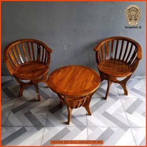 Kursi Teras Kayu Jati Leo Mebel Jepara