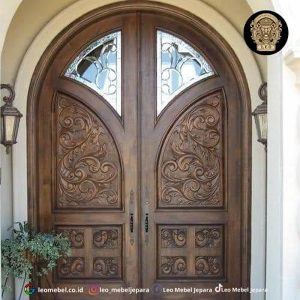 Kusen Pintu Kupu Tarung Kayu Jati Mewah