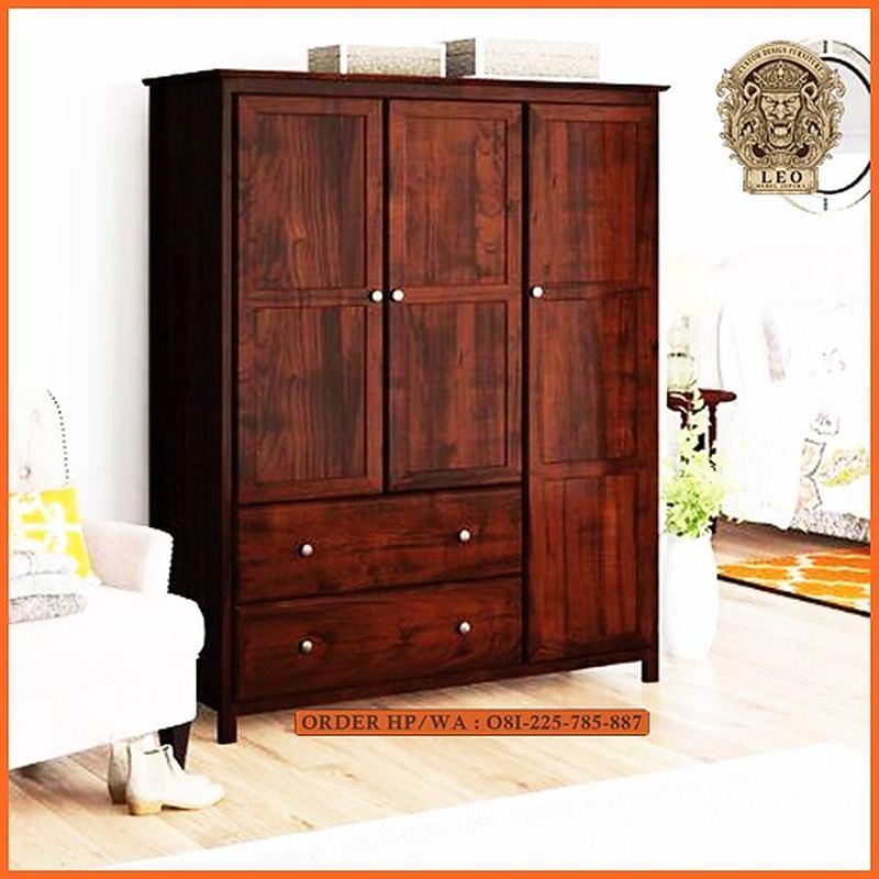Lemari Baju Minimalis 3 Pintu, Leo Mebel Jepara — Leo Mebel Jepara Lemari Baju Minimalis 3 Pintu, Leo dari Leo Mebel Jepara
