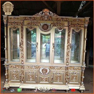 Lemari Hias Ukir Kayu Jati