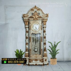 Lemari Jam Hias Leo Mebel Jepara