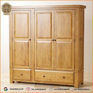 Lemari Minimalis Anak 3 Pintu Jati