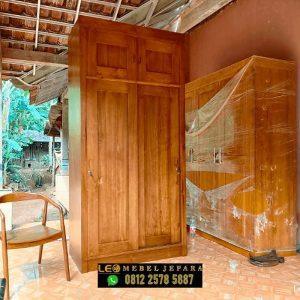 Lemari Pakaian 2 Pintu Jati