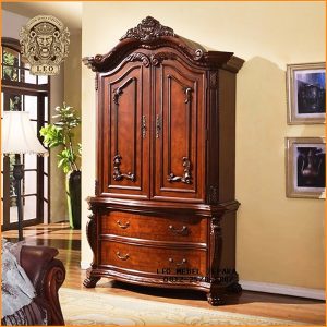 Lemari Pakaian Jati 2 Pintu Klasik