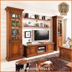 Lemari Tv Kayu Minimalis