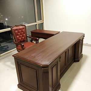 Meja Kerja Jati Perhutani Salak Doff