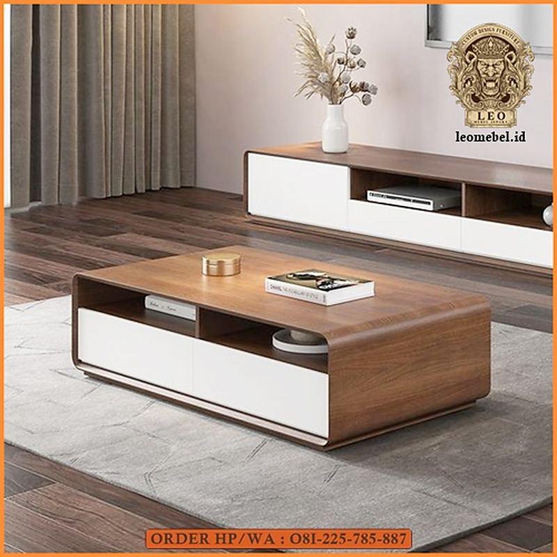 Meja Tamu Minimalis Kayu