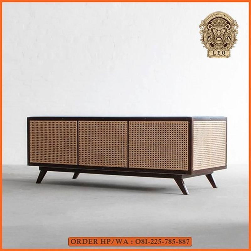 Meja Tv Minimalis Rattan, Leo Mebel Jepara — Leo Mebel Jepara Meja Tv Minimalis Rattan, Leo Mebel dari Leo Mebel Jepara