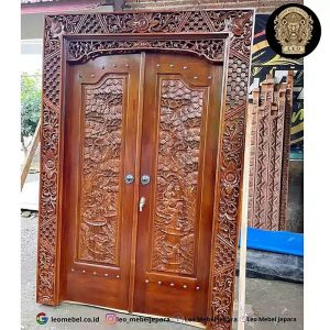 Pintu Gebyok Minimalis Jati Jepara