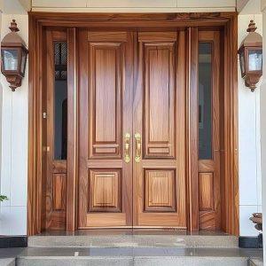 Pintu kayu Minimalis Kupu Tarung