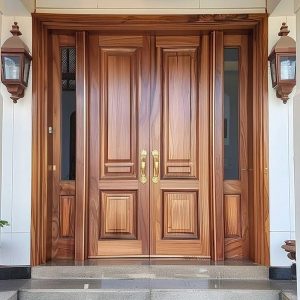 Pintu kayu Minimalis Kupu Tarung