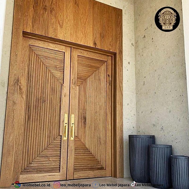 Pintu Rumah Minimalis Kupu Tarung Kayu Berkualitas