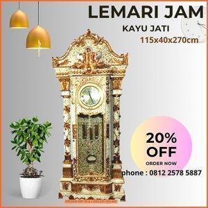 Ready Stock Lemari Jam Ukir