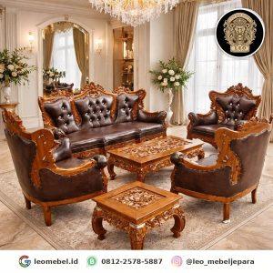 Set Kursi Tamu Ukir Klasik Mewah