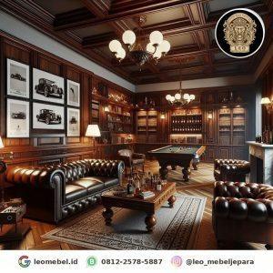 Set Ruang Biliar & Bar Mewah (1 Set Lengkap)