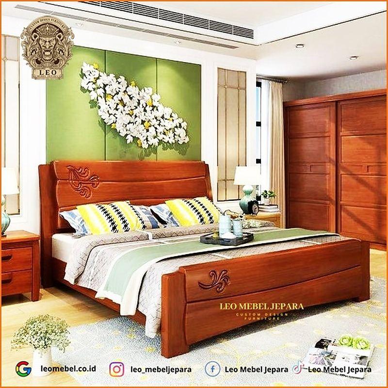 Tempat Tidur Kayu Bongkar Pasang Di Lokasi