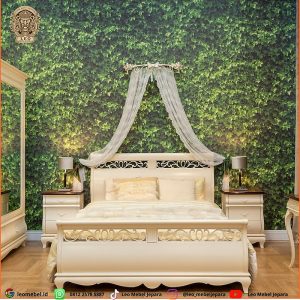 Tempat Tidur Kayu Cat Duco