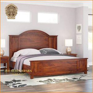 Tempat Tidur Kayu Minimalis Sederhana