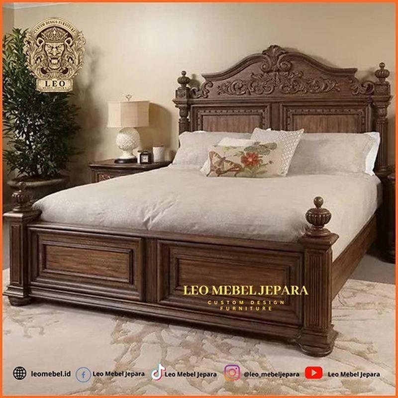 Tempat Tidur Kayu Ukir Mewah Jakarta