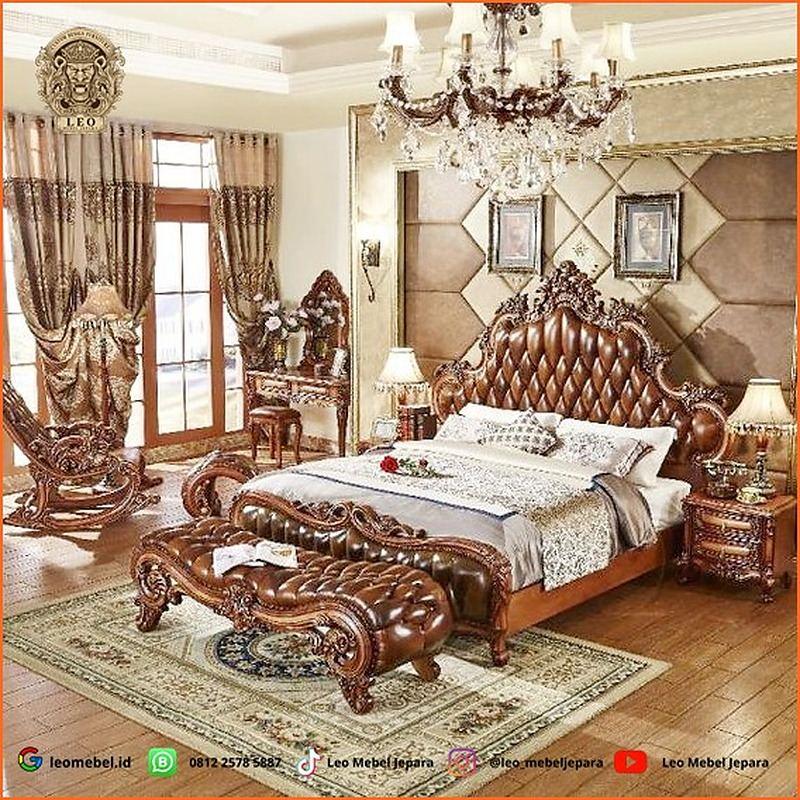 Tempat Tidur Mewah Elegan Jok Ukiran