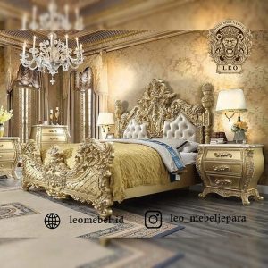 Tempat Tidur Mewah Jati Leo Mebel Jepara