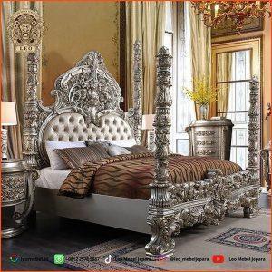 Tempat Tidur Mewah Kayu Jati Ukir Bagus