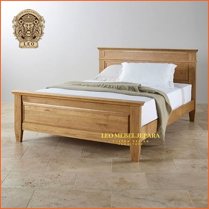 Tempat Tidur Minimalis Jati dari Leo Mebel Jepara