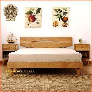 Tempat Tidur Minimalis Kayu Modern Jati