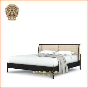 Tempat Tidur Minimalis Modern Terbaru 2023 Kombinasi Rotan Asli