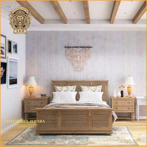 Tempat Tidur Minimalis Plus Lemari