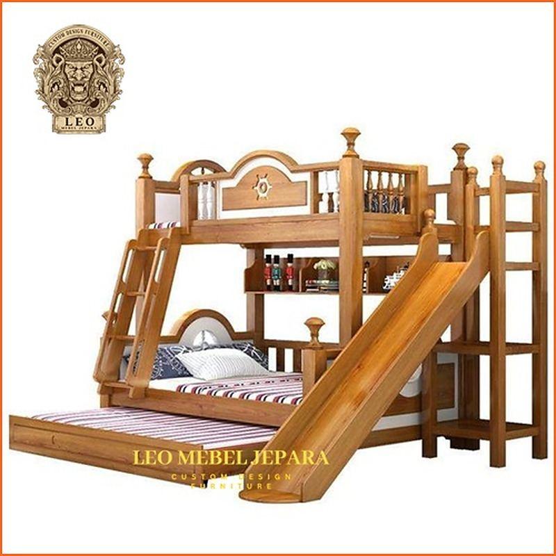Tempat Tidur Tingkat Anak Anak dari Leo Mebel Jepara