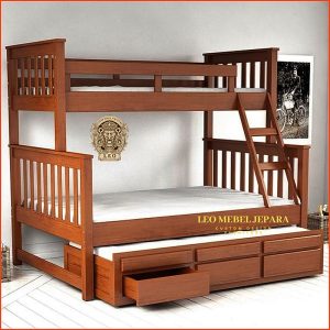 Tempat Tidur Tingkat Jati