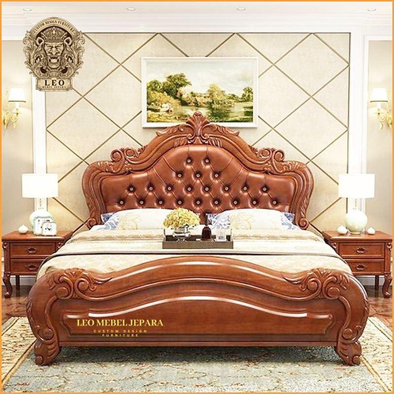 Tempat Tidur Ukir Kayu Jati