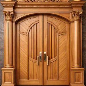 Pintu Rumah Mewah Klasik Baroque Kayu Jati Leo Mebel Jepara